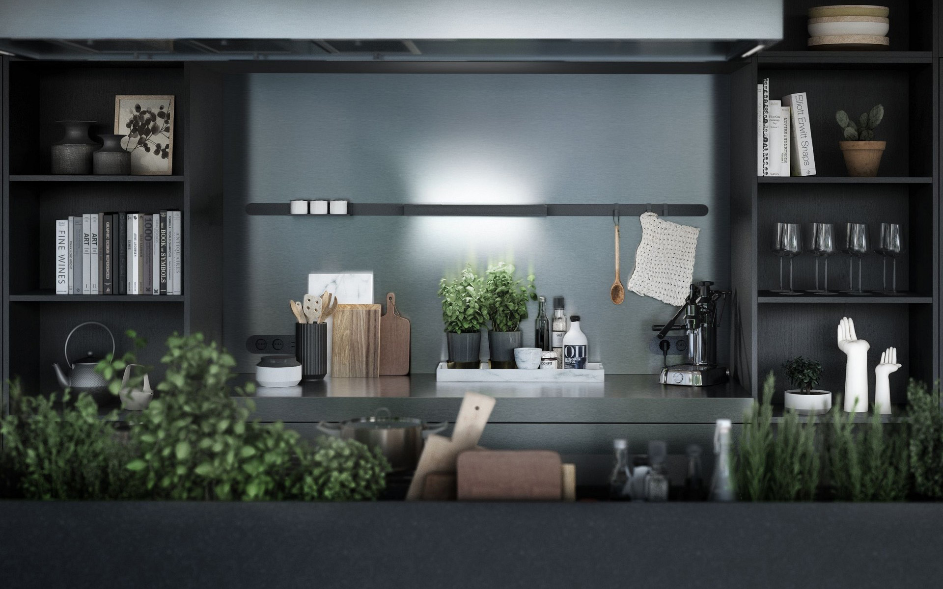 Enjoy the convenience of an indoor herb garden - SieMatic UAE