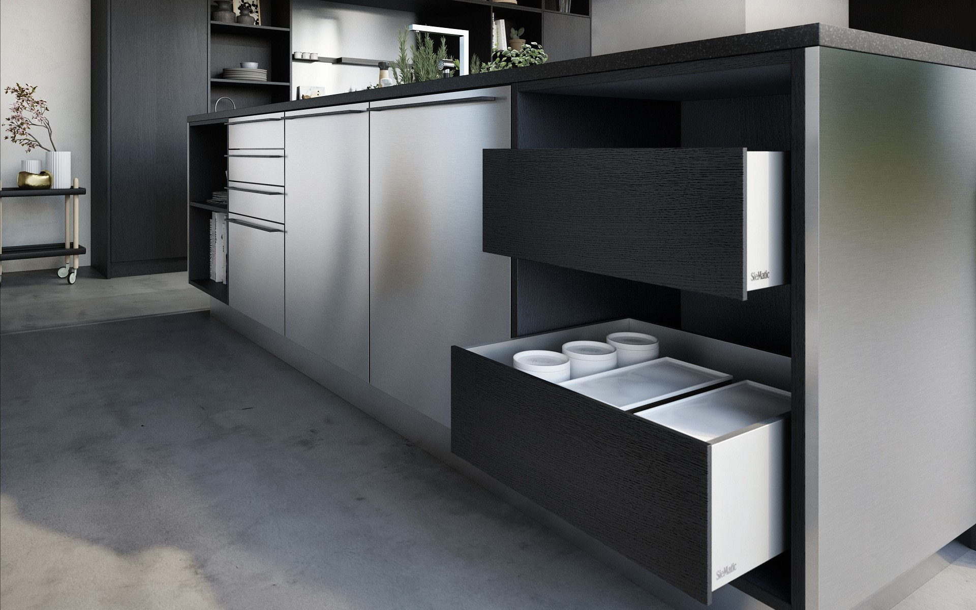 kitchen cabinet drawer slide - SieMatic UAE